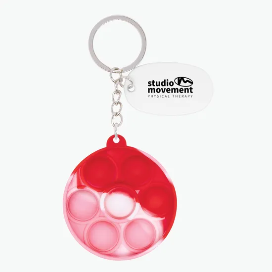 Push Pop Bubble Keychain - Round - 24-Hour Production