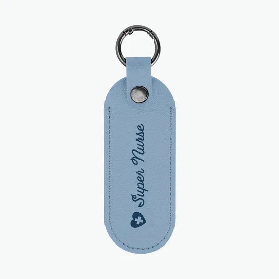 Bates Leatherette Key Tag with Carabiner - 24-Hour Production