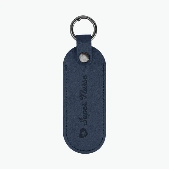 Bates Leatherette Key Tag with Carabiner - Debossed