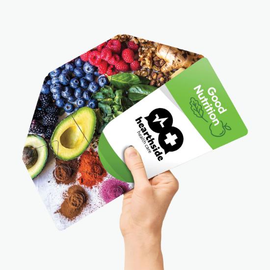 Better Life Folding Fan - Good Nutrition