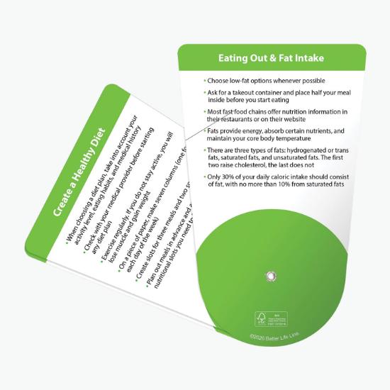 Better Life Folding Fan - Good Nutrition