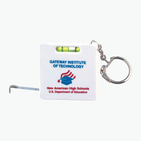Tape Measure Level Keychain - Full Color