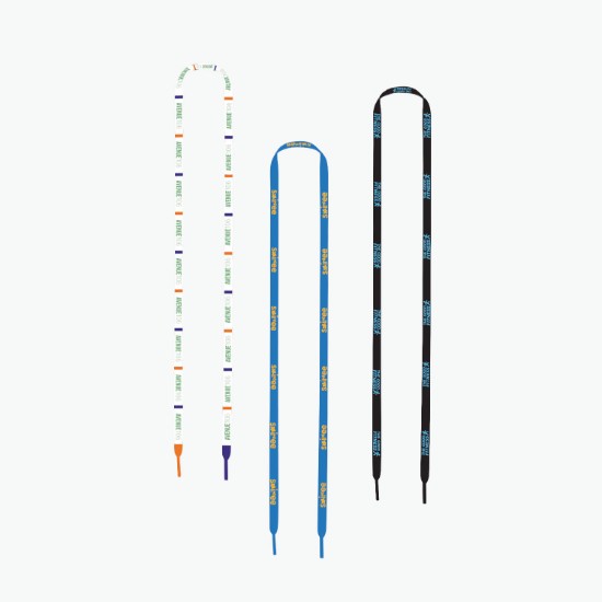 3/8 Waffle Weave Full Color Shoelaces - 40 Adult Size