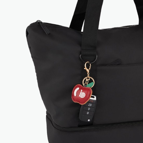 Apple Leatherette Keychain Bag Tag