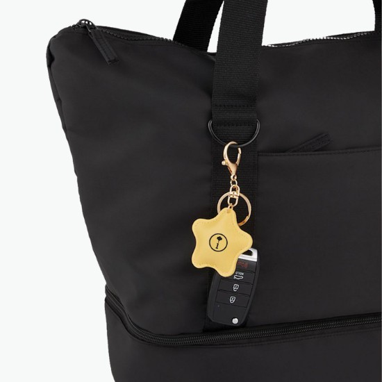 Star Leatherette Keychain Bag Tag