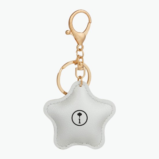 Star Leatherette Keychain Bag Tag