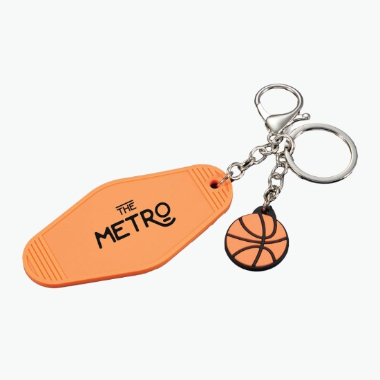 Basketball Motel Keychain
