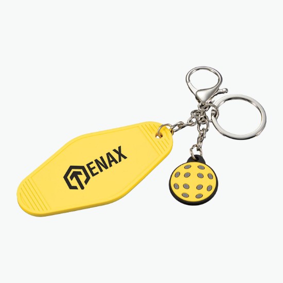 Pickleball Motel Keychain