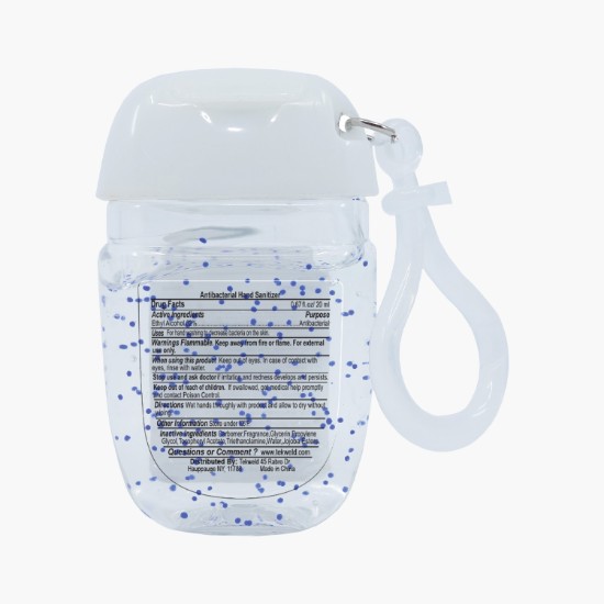 Full Color Hand Sanitizer with Clip - 0.64 oz