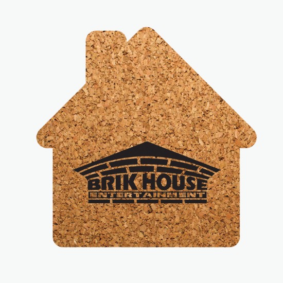 Cork Coaster - House