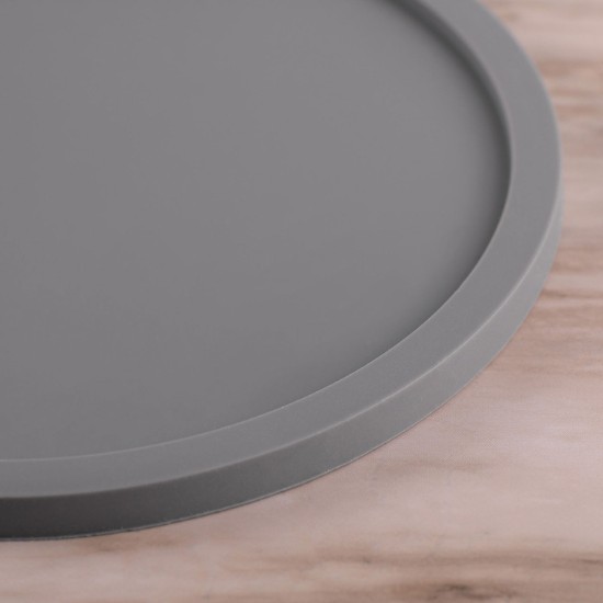 Grippy Round Silicone Coaster Set in Box - Set of 4