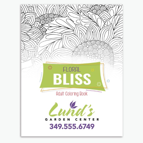 Floral Bliss Adult Coloring Book