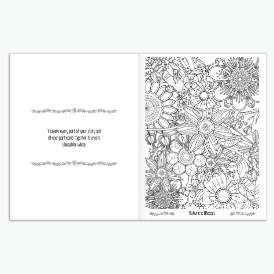 Floral Bliss Adult Coloring Book