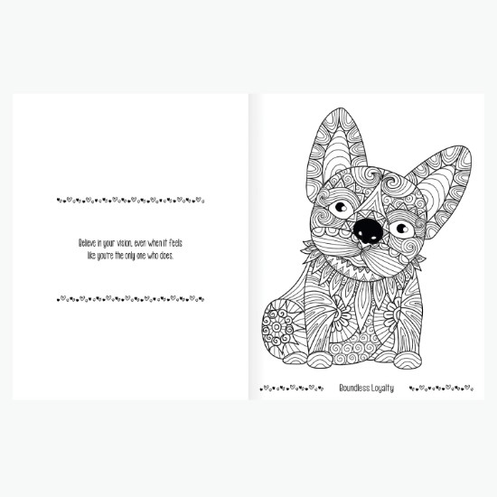 Unwind with Pets Adult Coloring Book