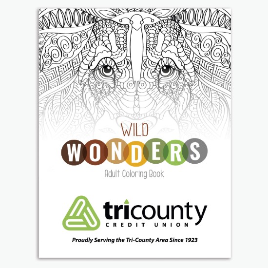 Wild Wonders Adult Coloring Book