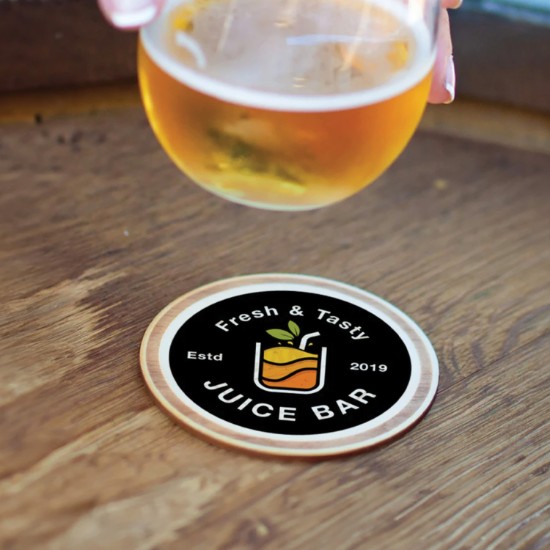 Simply Wood Round Coaster