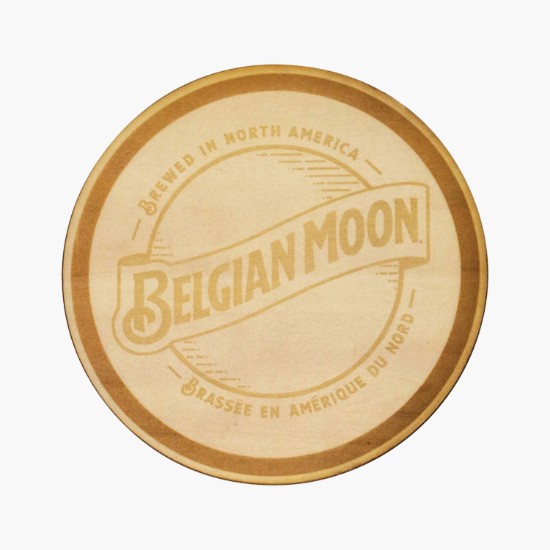 Simply Wood Round Coaster - Engraved