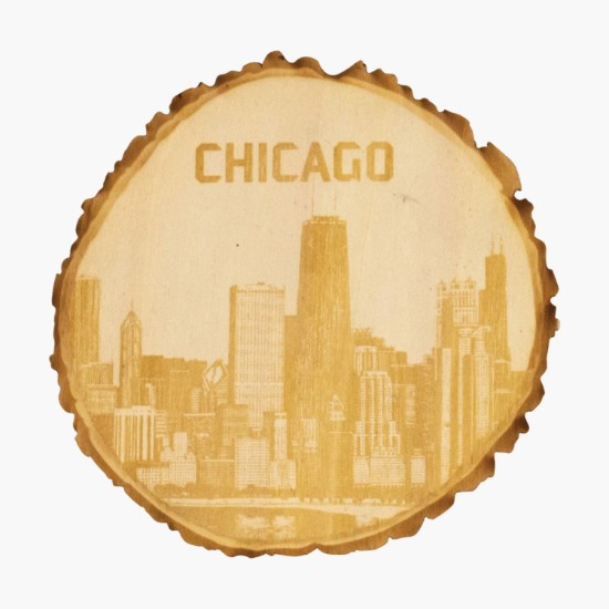 Tree Slice Wood Coaster - Engraved