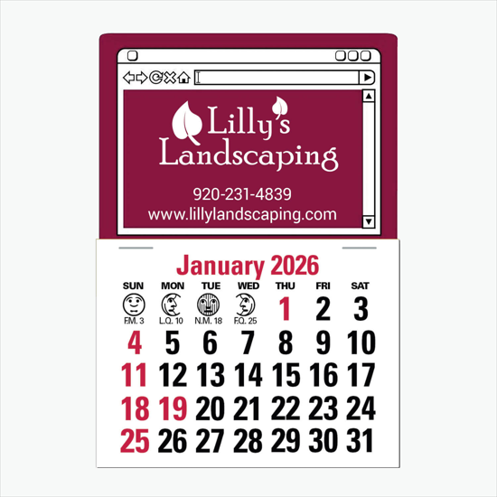 Press-N-Stick Calendar - Standard