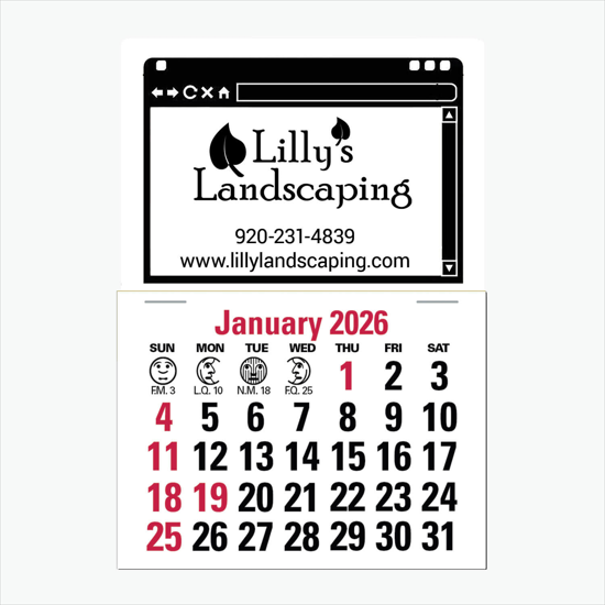 Press-N-Stick Calendar - Standard