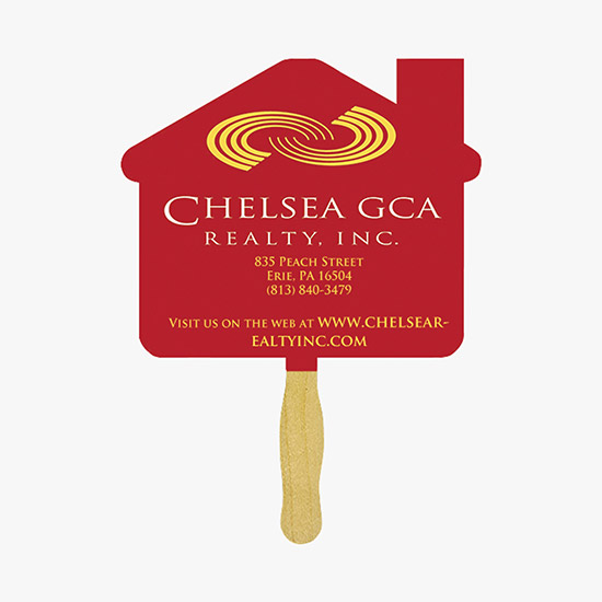 Glued Fan with Wooden Handle