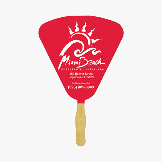 Glued Fan with Wooden Handle