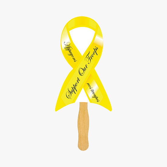 Sandwiched Fan with Wooden Handle