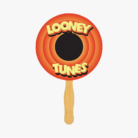 Sandwiched Fan with Wooden Handle