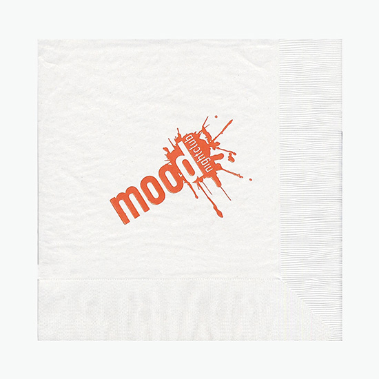 Foil Stamped White Dinner Napkin - 3 Ply