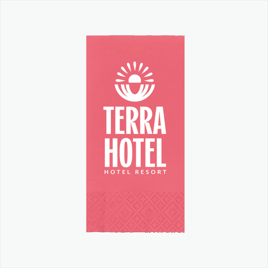 Colored Dinner Napkin 1/8 Fold - 2 Ply