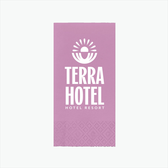 Colored Dinner Napkin 1/8 Fold - 2 Ply