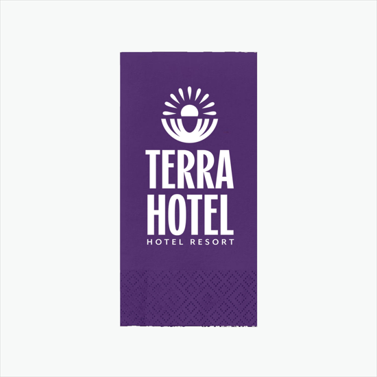 Colored Dinner Napkin 1/8 Fold - 2 Ply