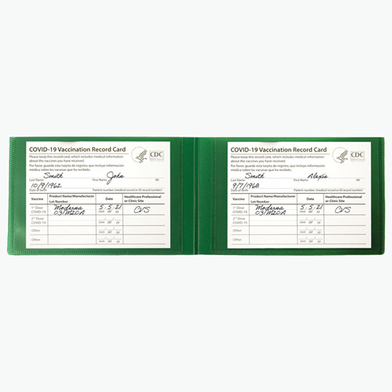 Registration Dual Card Holder - One Color Imprint