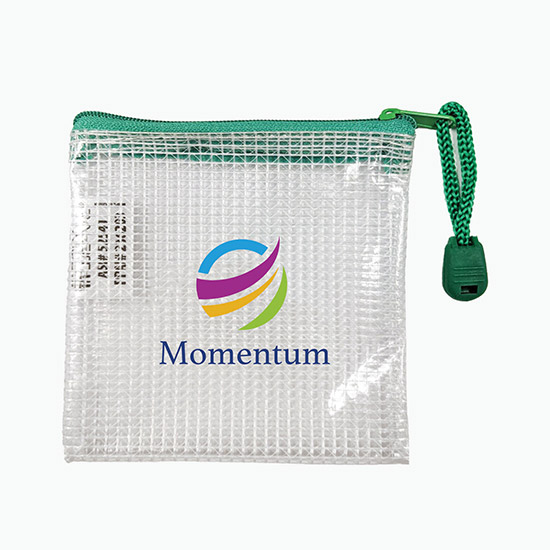 PolyWeave® Zip Tech Accessory Bag - Multicolor Imprint