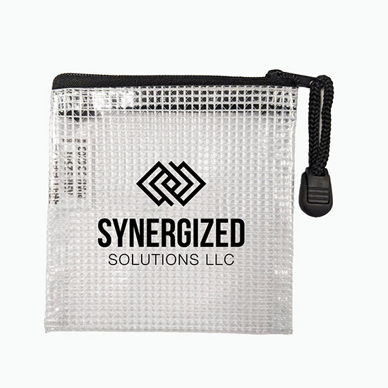 PolyWeave® Zip Tech Accessory Bag - One Color Imprint