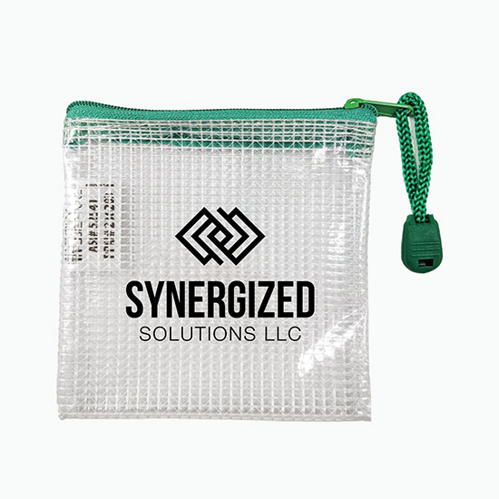 PolyWeave® Zip Tech Accessory Bag - One Color Imprint