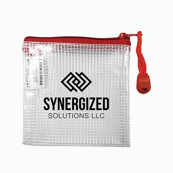 PolyWeave® Zip Tech Accessory Bag - One Color Imprint