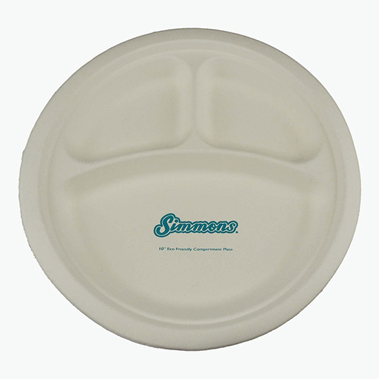 Eco-Friendly Compartment Plate - 10