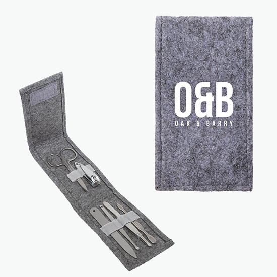The Goods Recycled Felt 6-pc Manicure Set