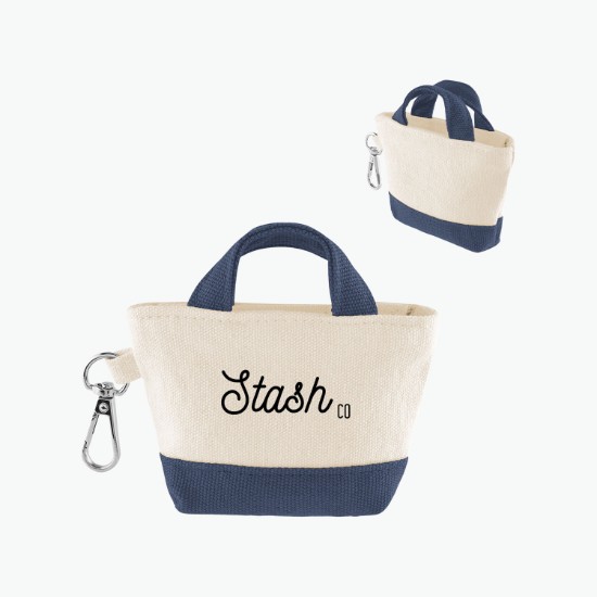 Recycled Cotton Mini Tote Bag Charm - 24-Hour Production
