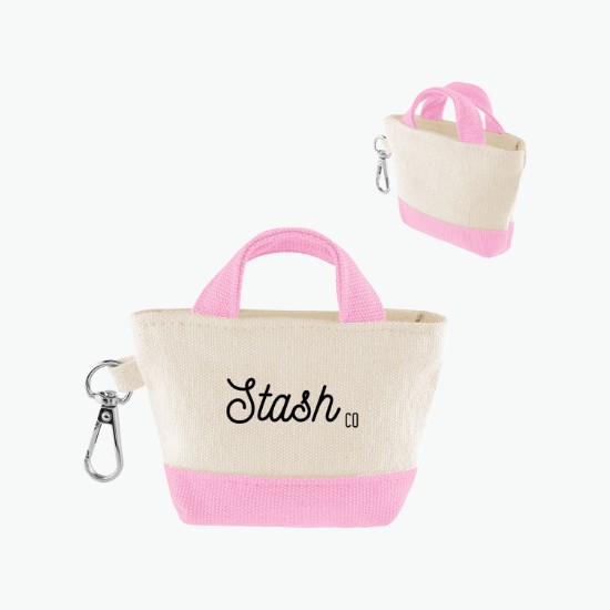 Recycled Cotton Mini Tote Bag Charm - 24-Hour Production