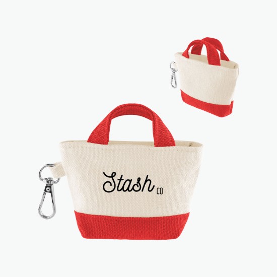 Recycled Cotton Mini Tote Bag Charm - 24-Hour Production