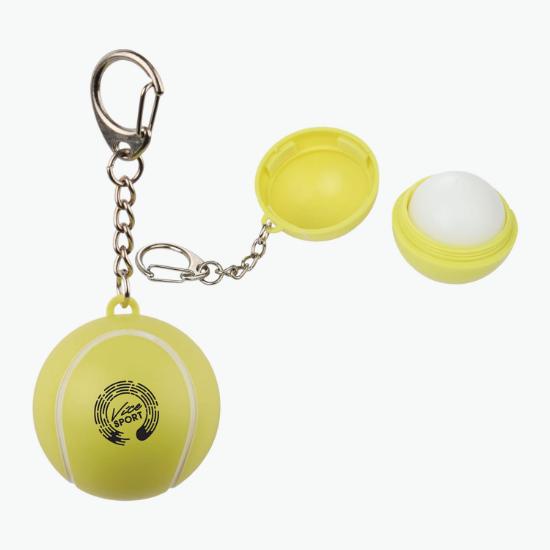 Recycled Tennis Ball SPF15 Lip Balm Keychain - 24-Hour Production