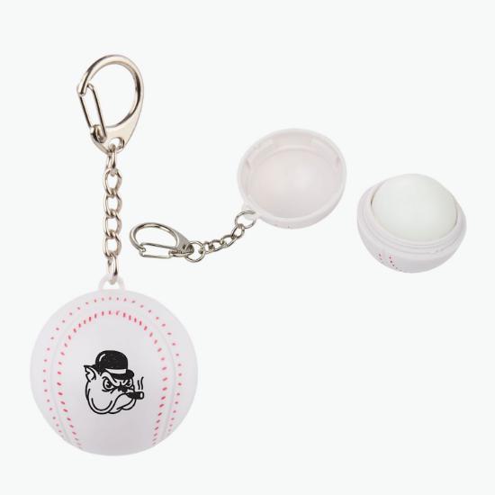 Recycled Baseball SPF15 Lip Balm Keychain