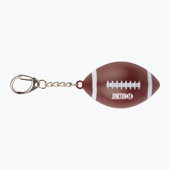 Recycled Football SPF15 Lip Balm Keychain