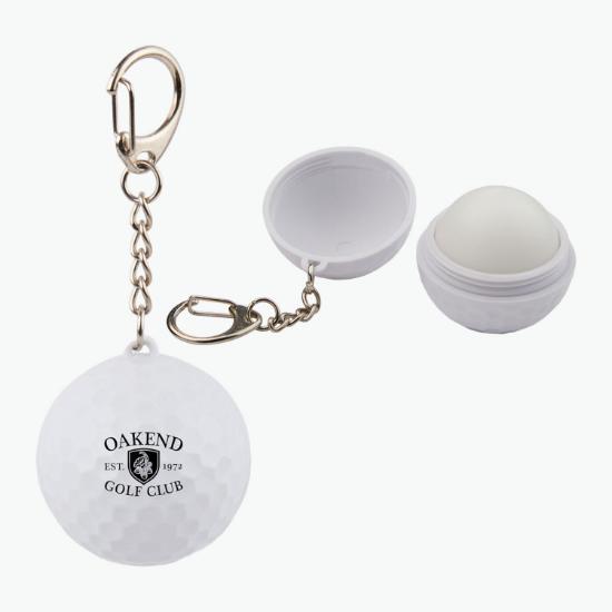 Recycled Golf Ball SPF15 Lip Balm Keychain