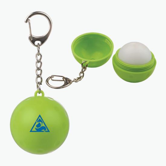 Recycled Pickleball SPF15 Lip Balm Keychain