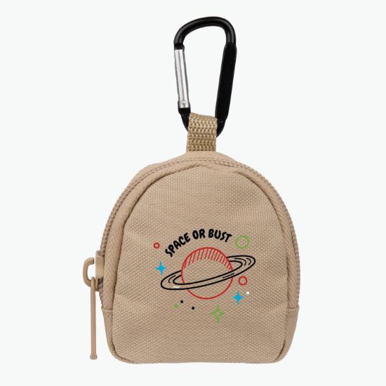 Recycled Mini Backpack Bag Charm - Full Color