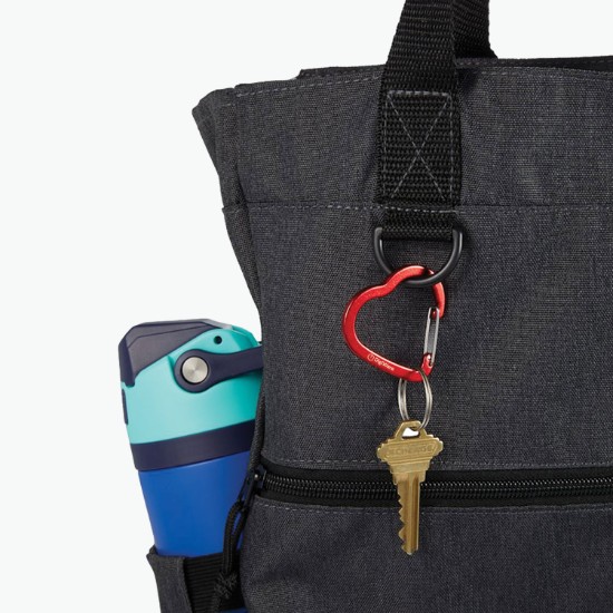 Heart Shape Carabiner Recycled Keychain