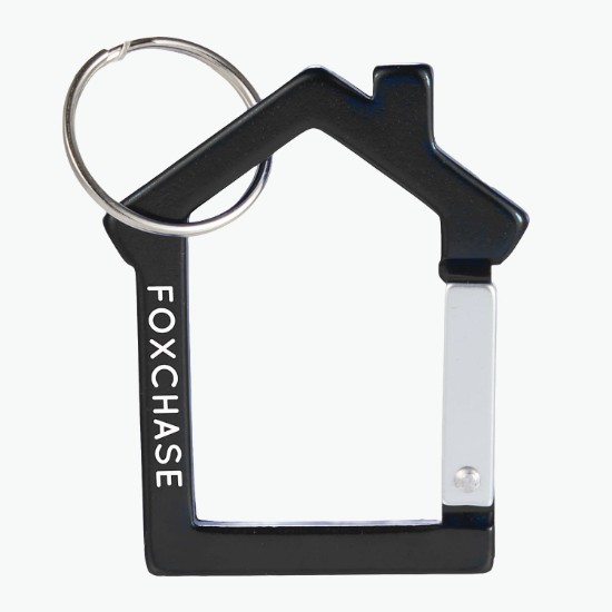 House Shape Carabiner Recycled Keychain